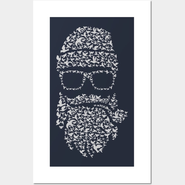 Birdbeard Wall Art by hbwdesigns